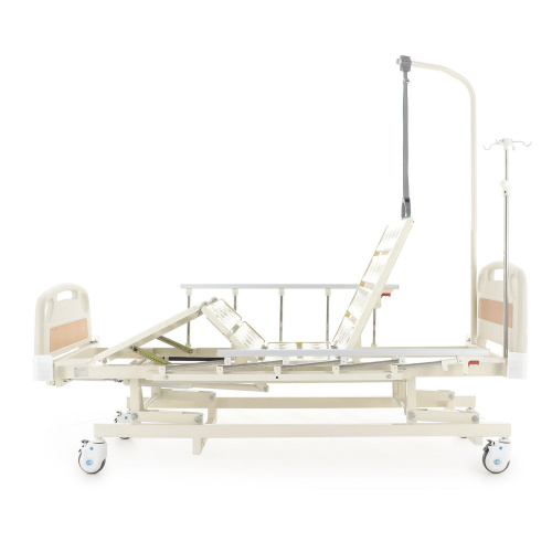 Кровать механическая Med-Mos E-31 (ММ-3014Н-00) (3 функции) с ростоматом и полкой фото 7