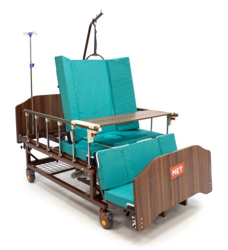 MET EVA 17134 Электрическая кровать для лежачих больных с переворотом, туалетом и кардиокреслом фото 15