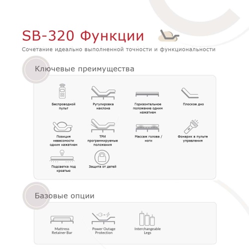 Трансформируемое основание Smart Bed-320 (180*200) фото 5