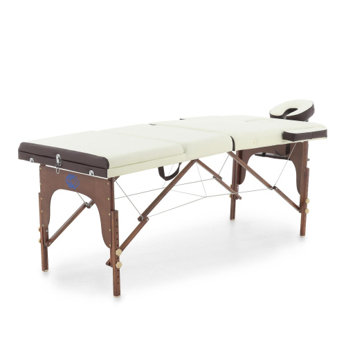 Массажный стол складной деревянный Med-Mos JF-AY01 3-х секционный (темная рама) фото 5