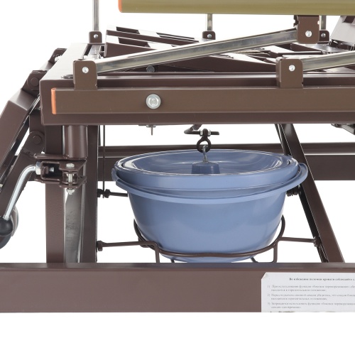 Med-Mos Е-45А Кровать механическая с боковым переворачиванием, туалетным устройством и функцией «кардиокресло» фото 9