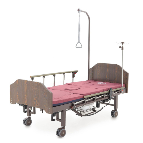 Кровать электрическая Med-Mos YG-3 (МЕ-5228Н-13) ЛДСП Венге с боковым переворачиванием, туалетным устройством и функцией «кардиокресло» фото 9
