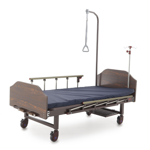 Кровать механическая Med-Mos Е-8 (MM-2024Н-02/13) (2 функции) ЛДСП с полкой и обеденным столиком фото 5