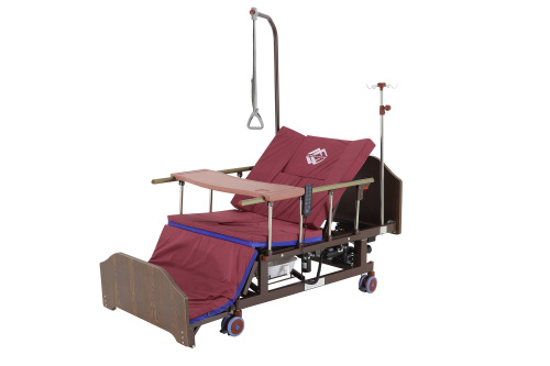 Кровать электрическая Med-Mos DB-11А (МЕ-5228Н-04) ЛДСП Венге с боковым переворачиванием, туалетным устройством и функцией «кардиокресло» фото 5