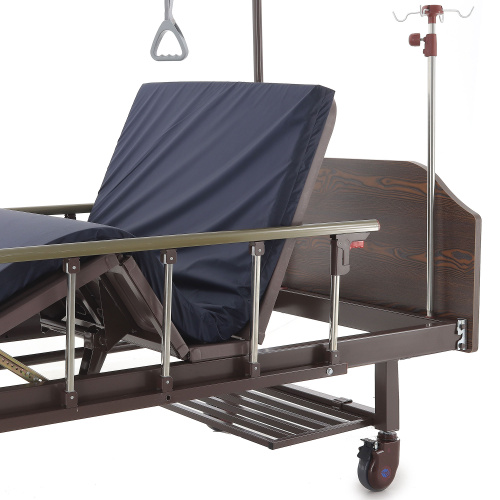 Кровать механическая Med-Mos Е-8 (MM-2024Н-02/13) (2 функции) ЛДСП с полкой и обеденным столиком фото 12