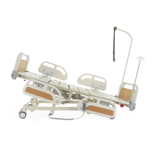 Кровать реанимационная электрическая Med-Mos DB-3 (6 функций) (МE-4039Н-01) с выдвижным ложементом и растоматом CPR+аккумулятор фото 12