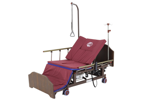Кровать электрическая Med-Mos DB-11А (МЕ-5228Н-04) ЛДСП Венге с боковым переворачиванием, туалетным устройством и функцией «кардиокресло» фото 6