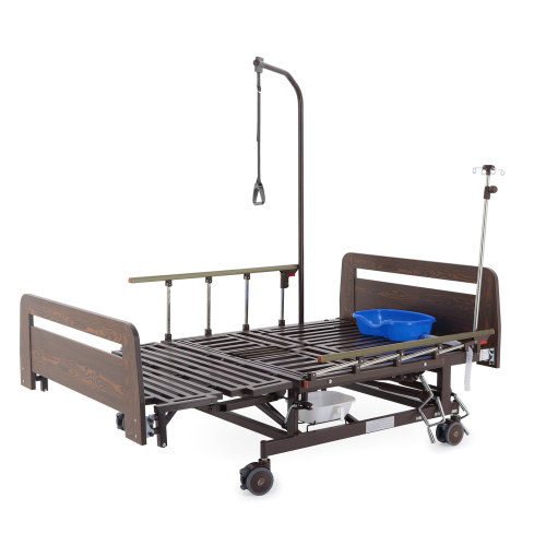 Кровать механическая Med-Mos Е-45А (ММ-5128Н-02) с боковым переворачиванием, туалетным устройством и функцией «кардиокресло» фото 6