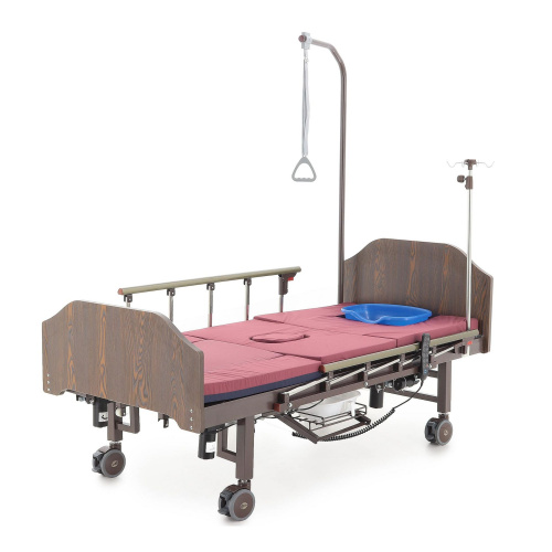 Кровать электрическая Med-Mos YG-3 (МЕ-5228Н-13) ЛДСП Венге с боковым переворачиванием, туалетным устройством и функцией «кардиокресло» фото 8