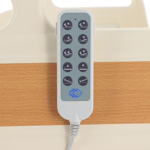 Кровать реанимационная электрическая Med-Mos DB-3 (6 функций) (МE-4039Н-01) с выдвижным ложементом и растоматом CPR+аккумулятор фото 13