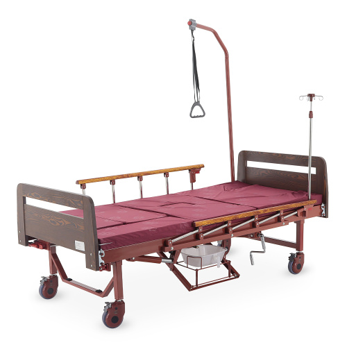 Кровать механическая Med-Mos YG-5 (ММ-5124Д-01) с боковым переворачиванием, туалетным устройством и функцией «кардиокресло» фото 17